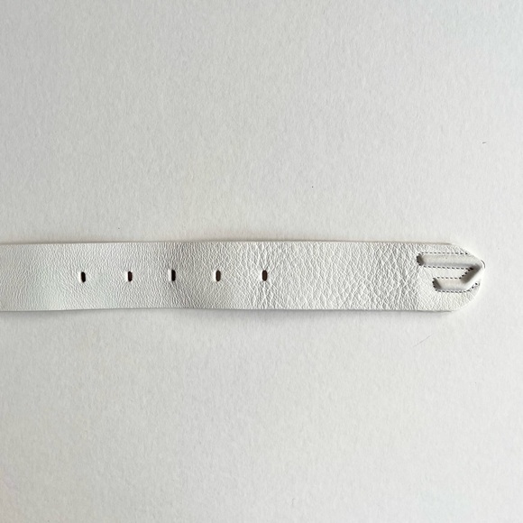 Diesel White Leather Belt - Picture 4 of 8
